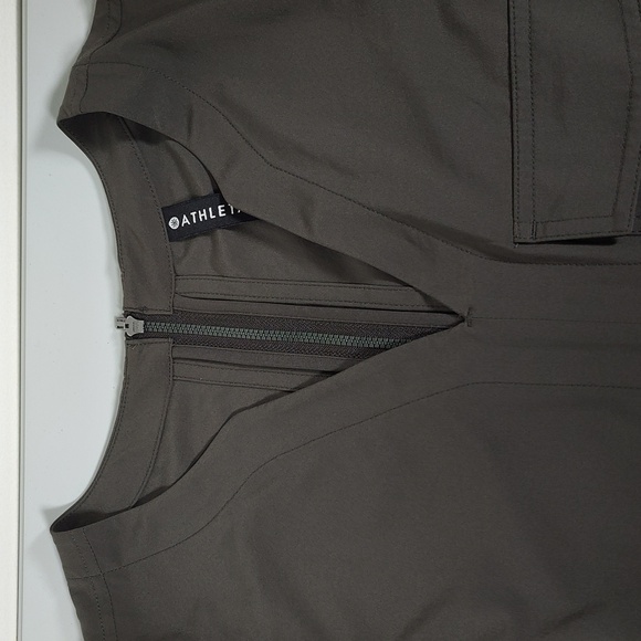 Athleta Topanga lightweight sleeveless jumpsuit olive green M - Picture 7 of 13